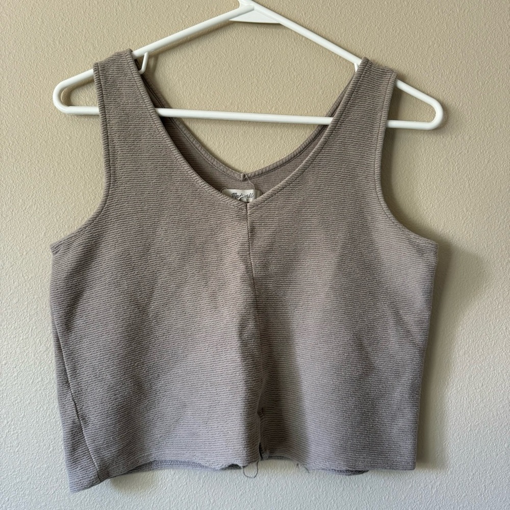 Madewell sweater vest / tank top in taupe, size S
